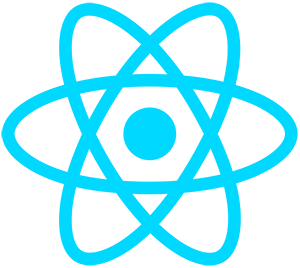 The React logo.