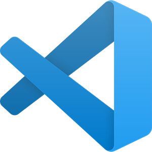 The Visual Studio Code logo.